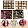 Innovative Holiday Decor A Pack of Twelve Colorful Christmas Balls At 6CM
