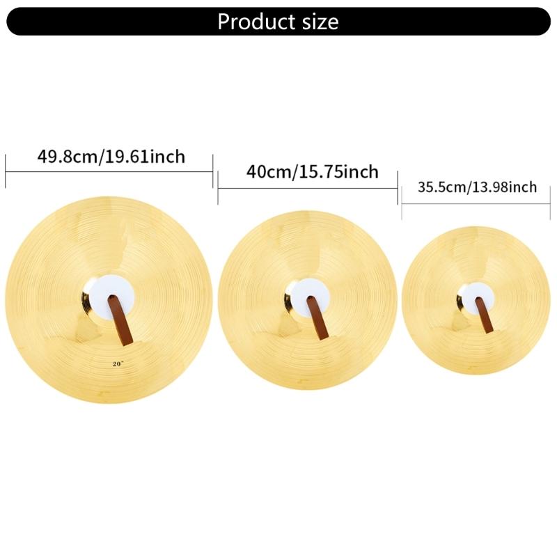 1Pair Crash Cymbal Percussion Instruments Professional Alloy Multiuse Cymbal Brass Band Ensemble Cymbals Enduring