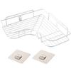 1x Stainless Steel Bathroom Corner Shelf Shower Shampoo Soap Cosmetic Shelves Bathroom Accessories Storage Organizer Rack Holder