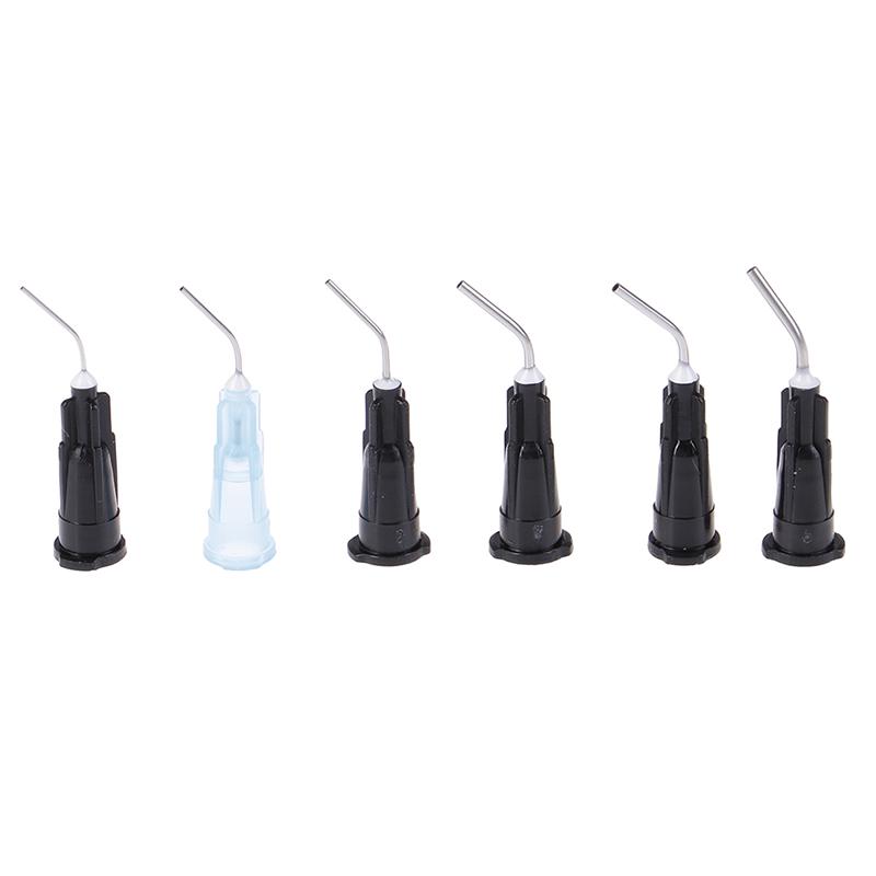 100X seringues à aiguille coudée pour irrigation dentaire Flow Dentals