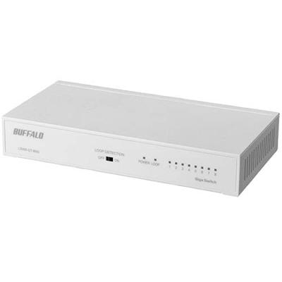 8 Port Switch Power Supply Metal with Magnet LSW6-GT-8NS/DWH [Giga Built-in White]