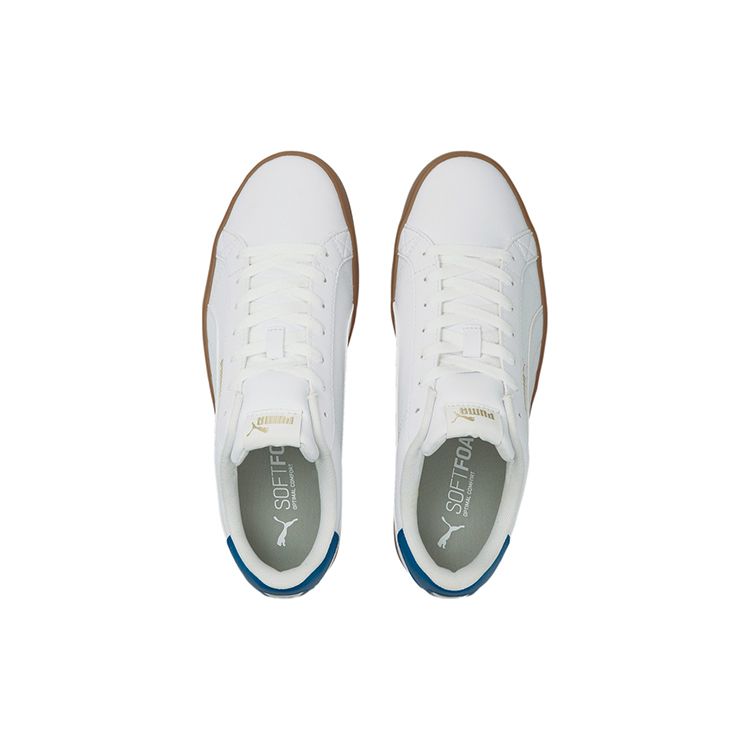 Puma Smash Vulc V3 Lo Unisex White Mykonos Blue Gum 380752-08
