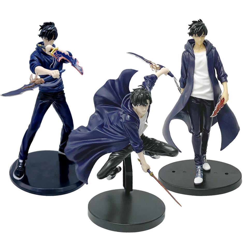 In Stock Solo Leveling Shadow King Figure Sung Jinwoo Cheng Xiaoyu Handheld Model Desktop Ornament Anime Collection Model Gifts