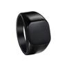 Titanium Steel Jewelry European and American Simple Bare Body Square Men's Ring Oil Dripping