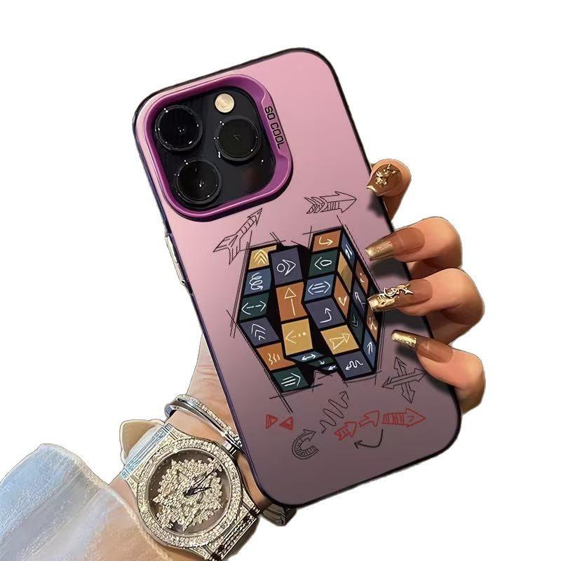 Arrow Rubik's Cube for Apple 16Pro mobile phone case iPhone15Pro new 14Pro personality 17Pro creativity