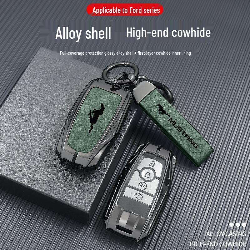 Estojo para Chaves e Óculos Cavalo Elétrico para Ford Mustang Cobra - Concha Protetora e Fivela Unissex