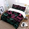 Graffiti Style Sticker Set Soft Comfortable Duvet Cover Bedding Set Included 1*Duvet Cover & 2*Pillowcases, Gift