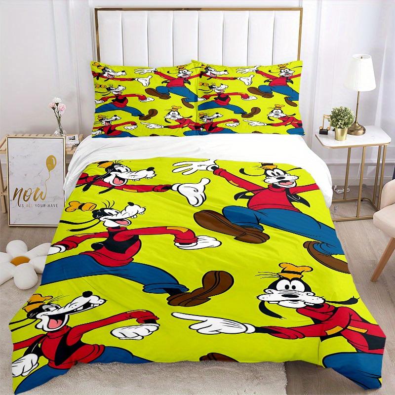 3pcs Goofy Pattern 1 Cover+2 Pillowcases, Pillow Inserts Not Included, Machine Washable, All-Season Use, Teen and Adult Rooms123