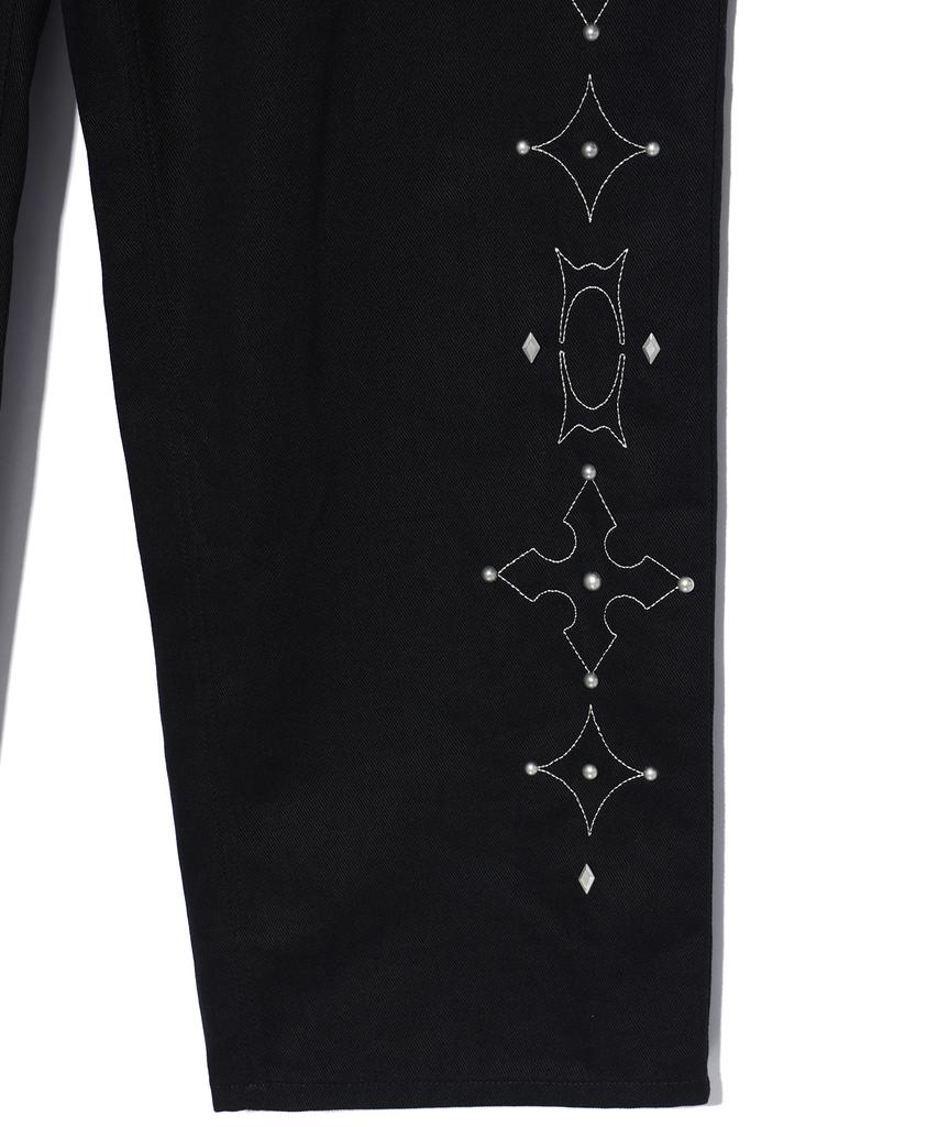 CRITIC Wormhole Stud Pants Black