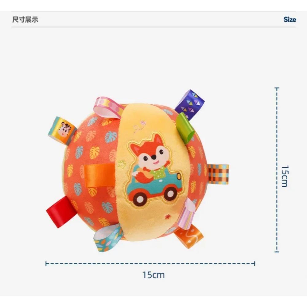 Baby Rattles Toys Soft Plush Hand Rattles Hand Grip Ball Animal Pattern Rattles Shaker for 3 6 9 12 Months Infants Newborn