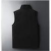 Gilet d'automne et d'hiver pour hommes, doublure épaisse en peluche chaude, gilet de loisirs grande taille à fermeture éclair, gilet ample