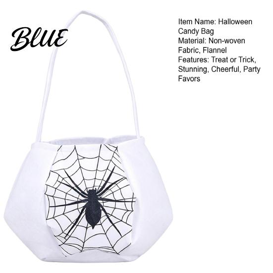 Halloween Trick or Treat Bag Cute with Handle for Kids Reusable Non Woven