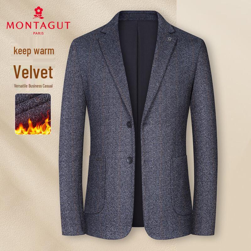 

MONTAGUT Men s Silk Blend Business Casual Blazer 50
