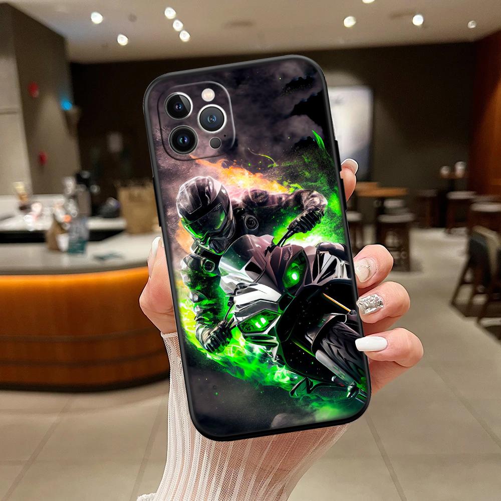 RA18 Motorcycle Racing New High-End Shell Phone Case for iPhone 16 15 14 13 12 Pro Max Plus Mini