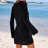 Women's Casual Beach Mesh Cover-Up Dress