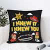 I Knew It I Knew You Western Bestie Square Pillow Case TS Cushion Covers Zippered Decor Throw Pillow Case Cover for Home