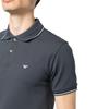 Emporio Armani Logo Print Pullover Straight-Cut Short Sleeve Polo Shirt Men polo shirts Blue 8N1FB4-1JPTZ-0931