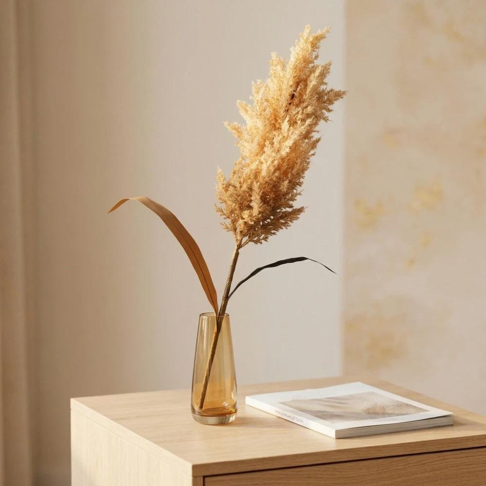 Simulation Tree Branch Artificial Dried Reed Rural Home Style Fake Plant Flowers  Living Room