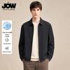 JOW Men's Minimalist Casual Lapel Zip-Up Jacket