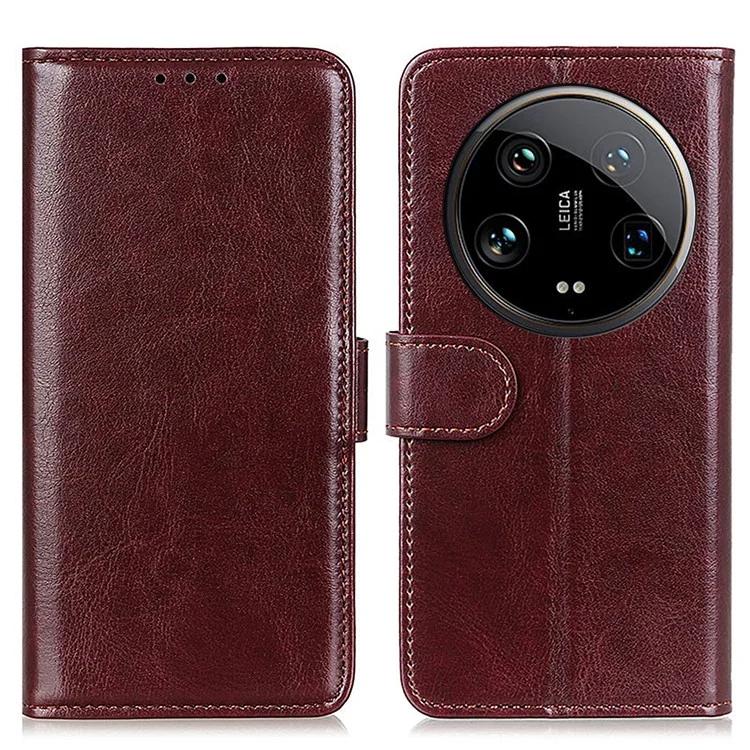 For Xiaomi 14 Ultra Case PU Leather Magnetic Buckle Protective Phone Cover