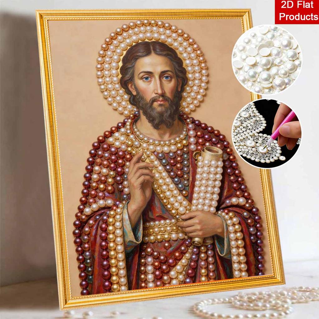 DIY 3D Pearl Diamond Painting Art Set Jesus Christ Religious Home Decor Art Set Wall Art