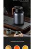 Chen Pi Pu'er Tea Kettle: 316 Stainless Steel with Temperature Display, Engraved Mug & Tea Pot, Heat-Preserving Chamber for Home Use