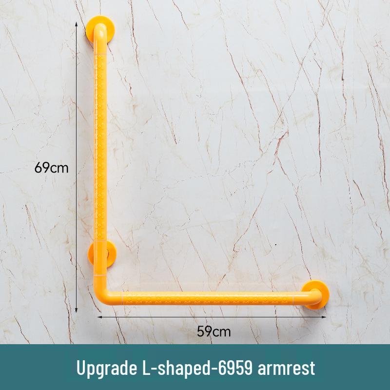 L-Shaped Non-Slip Bathroom Grab Bar for Elderly & Disabled Users