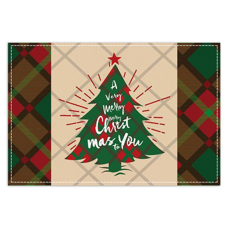 Christmas Western Food Dining Table Mat - Multiple Options Available