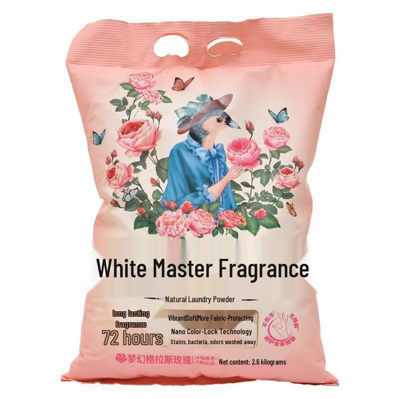 Libai Fragrance Laundry Powder: Softening, Low Foam, Easy Rinse, Color & Fabric Protection, Deep Clean, Long-Lasting Scent - 2600g.