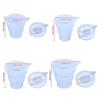 Silicone Measuring Folding Cup Tool for Epoxy Casting Resin Mold DIY Split Cup