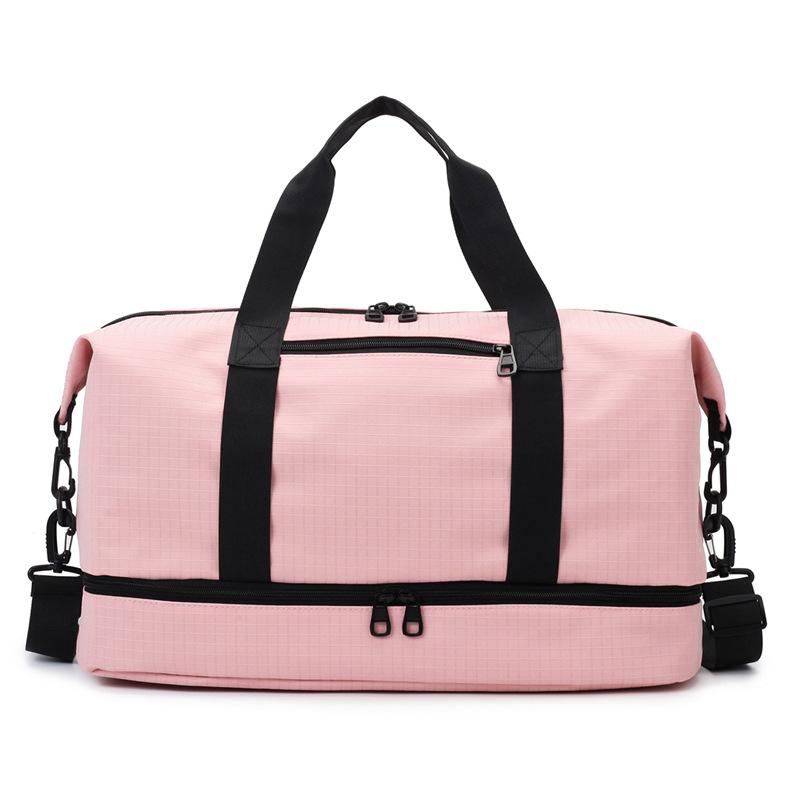 Short Trip Bag Dry and Wet Separation Fitness Yoga Training Bag Independent Shoe Compartment Cover Tie Rod Business Trip Luggage