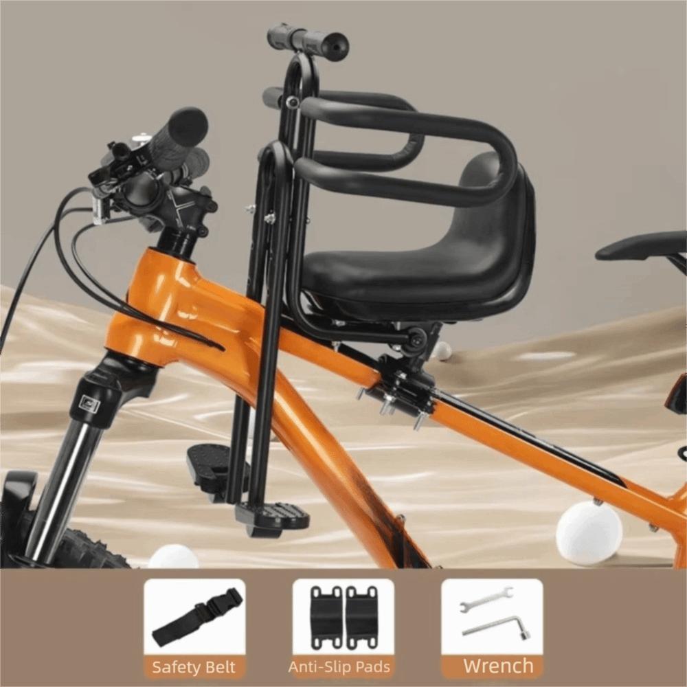Scaun Copil Bicicletă Montat în Față Siguranță Completă Scaun Copil Bicicletă de Munte Utilizare Bicicletă Pliabilă