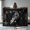 Shakira Poster Druck Flanelldecke Hohe Qualität Warm Bequem Decke für Alle Jahreszeiten Perfekt für Geschenke Heimdekoration