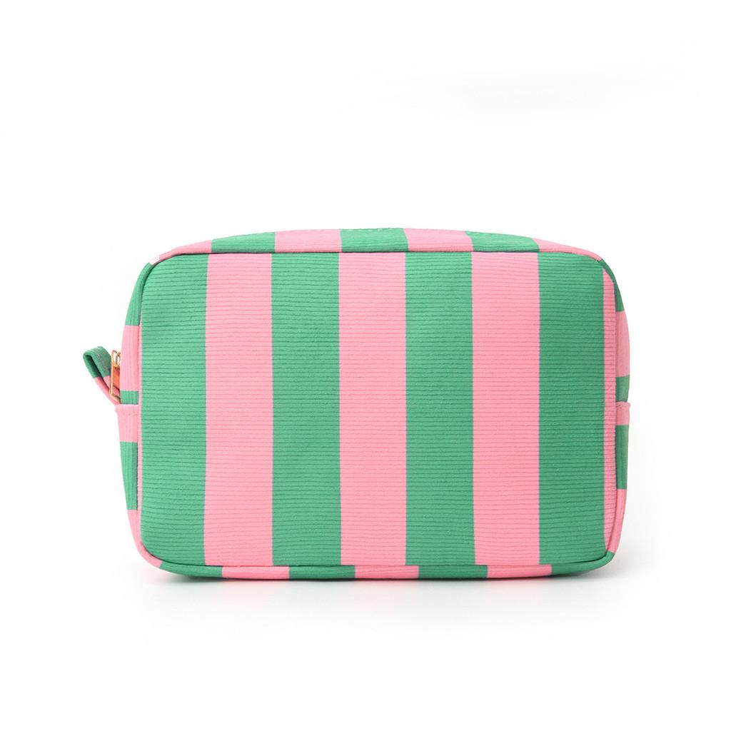 Minimalist Polyester Cosmetic Pouch With Colorblocked Design For Women And Men