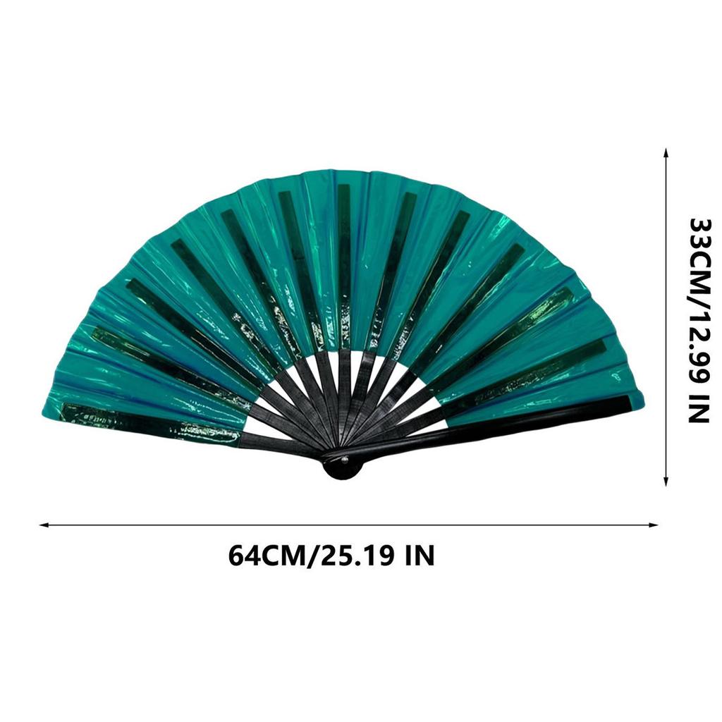 Raves Hand Fan Foldable Craft Holding Lasers Colors Hand Fan Festival Handheld Folding Fan For Dance Decoration Holiday Party