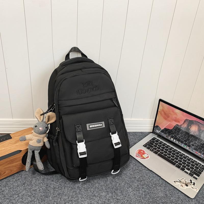 Schoolbag trendy cool tooling style leisure student large capacity student schoolbag Japanese men and women Korean version junior high school backpack