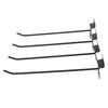 30PCS Panel Hooks Black Slatwall Hanger Thickened Easy Installation Anti Rust Display Pegs for