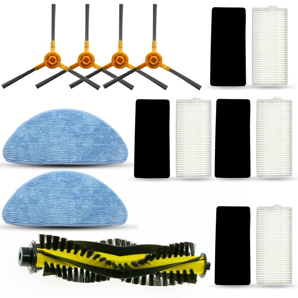 Buy 15x Filter Side Brush Mop Cloth For Tesvor X500 Robot Vacuum