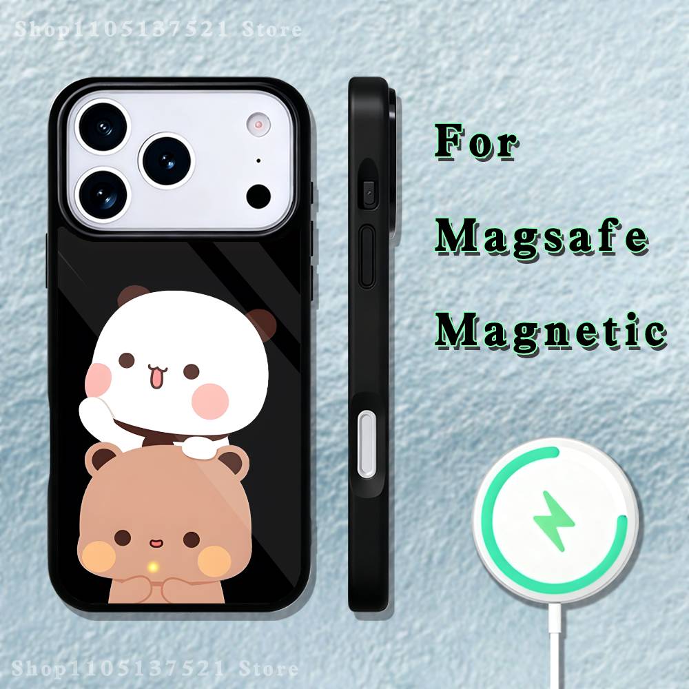 Cute BuBu DuDu Phone Case  For iPhone 17,16,15,14,13,12,11,Pro,Max,Plus,Mini,SE4,E Magnetic Magsafe Wireless Charging