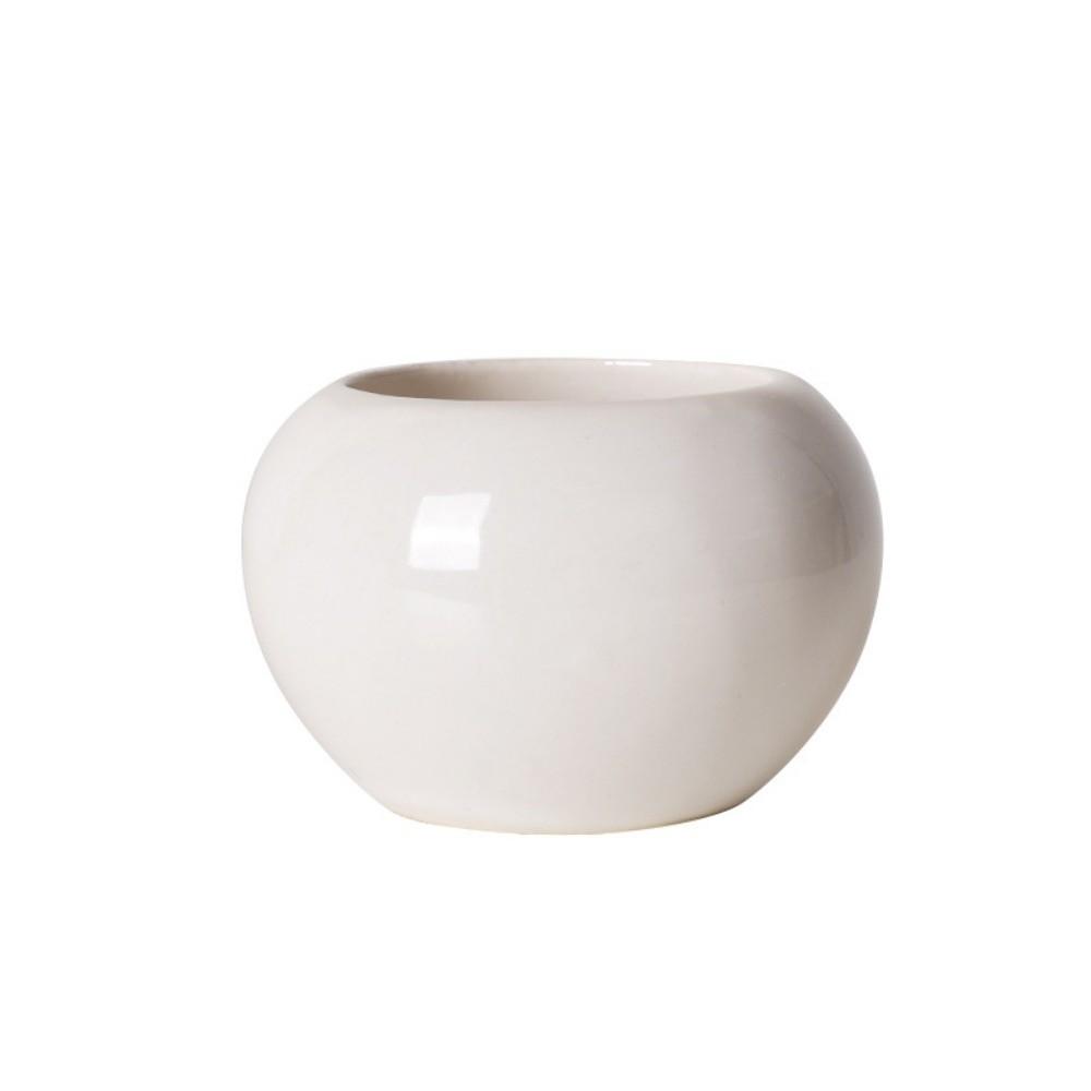 6Pcs Round Shape Succulent Flower Pot Mini Ceramic Pot New Plant Potted  Green Plant