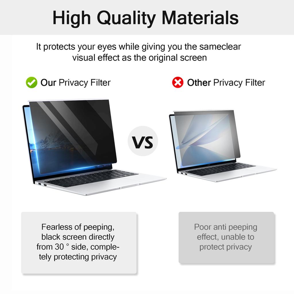 Universal Anti Peeping Screen Protector 12.5 32 Inches Blue Light Blocking Monitor Filter for Computer Laptop Frame