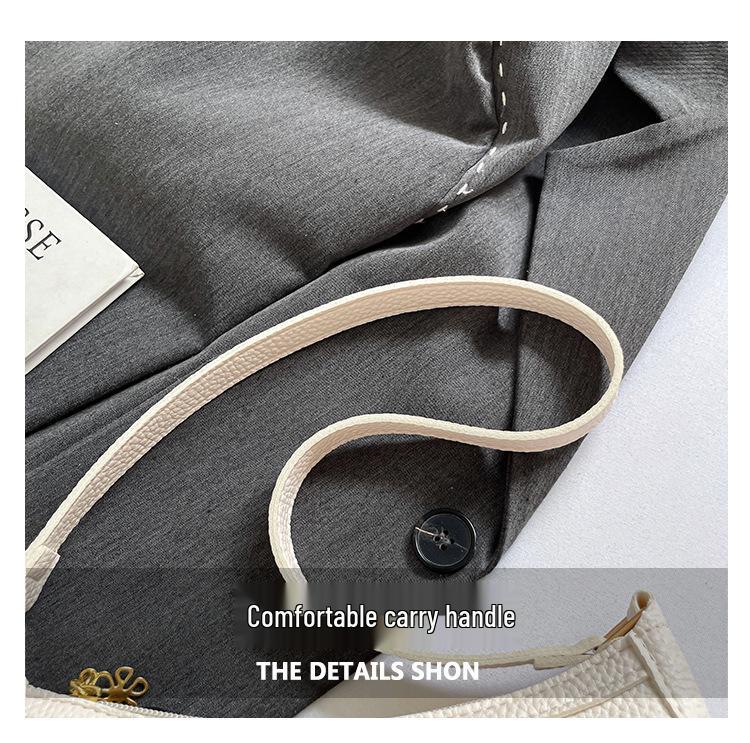 2025 Korean Style Bow Armpit Baguette Shoulder Bag - Fashionable & High Quality for Women