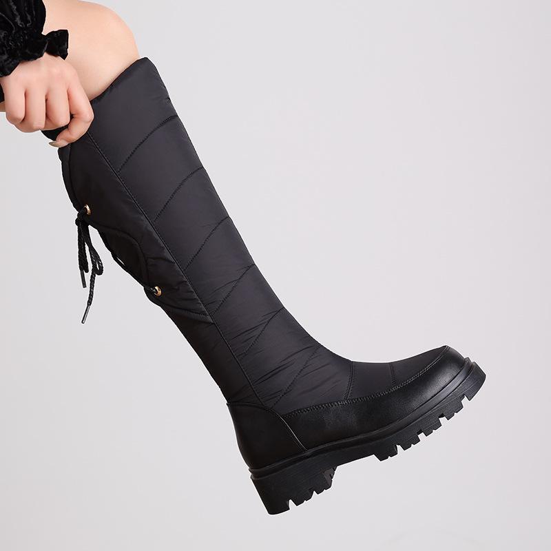 Snow Boots Autumn and Winter Piled Thick Wool Cotton Shoes Shoes Thick Sole Flat Bottom Comfortable Warm Cotton