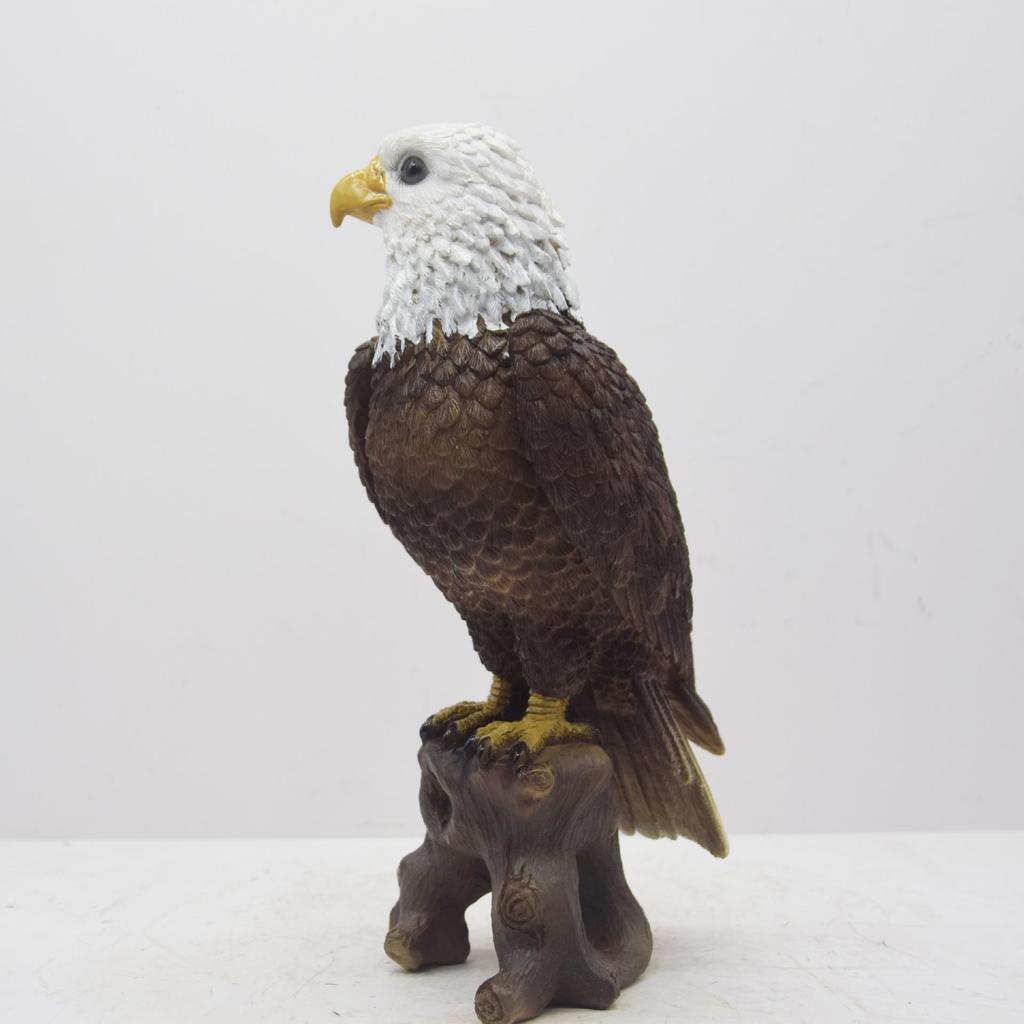 Bald Eagle Resin Statue - American Luxury Decor for Living Room, Entryway, or Garden