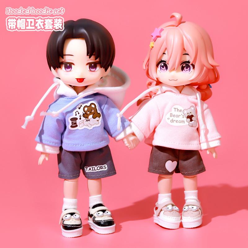 Dolls Accessories OB11 Doll New Hoodie Set Fashion Beautifu Toys Hobbies Brithday Present for Best Friend or Kid