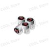 4Pcs Car Styling John Cooper Works Emblem Auto Wheel Tire Air Valve Caps Dust Cover For Mini Cooper S Logo R52 R53 R58 F55 F56K