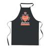 Kitchen Apron - PLANETEE - Ghislaine Princess - Black - Breton Print - 90x60 Cm