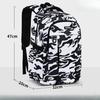 Camouflage Schoolbag, Large-capacity High School Student Backpack for Reducing Burden and Protecting The Spine, Graffiti Backpack