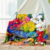 1pc animal pattern blanket, all season lightweight home office outdoor nap multifunctional blanket
