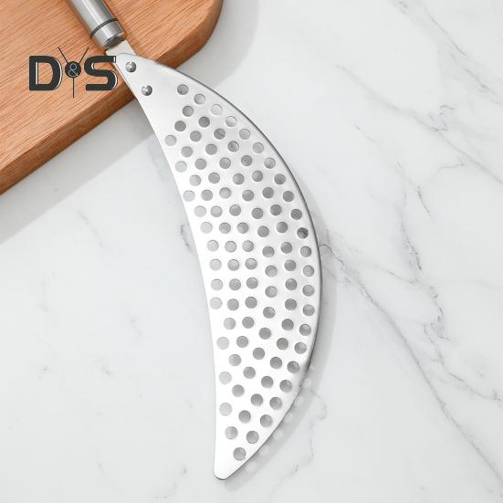 Sito do garnka z uchwytem Ze stali nierdzewnej Durszlak Patelnia Koszyk do odcedzania z garnka Odporny na rdzę Kształt półksiężyca Makaron Makaron Owoce Warzywa Sita do żywności dla